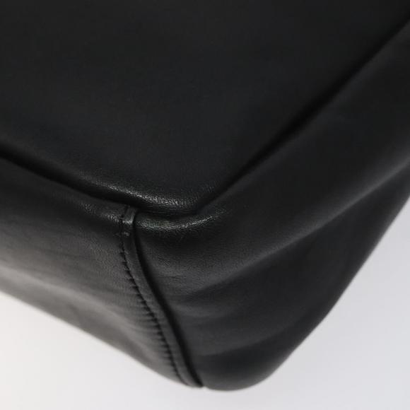 BALENCIAGA Clutch Bag Leather Black Auth bs22314